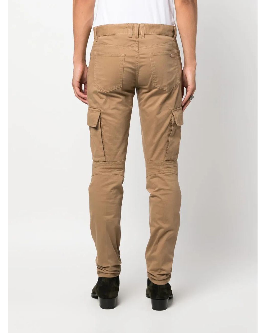 Slim-Fit Trousers Balmain pour homme en coloris Natural