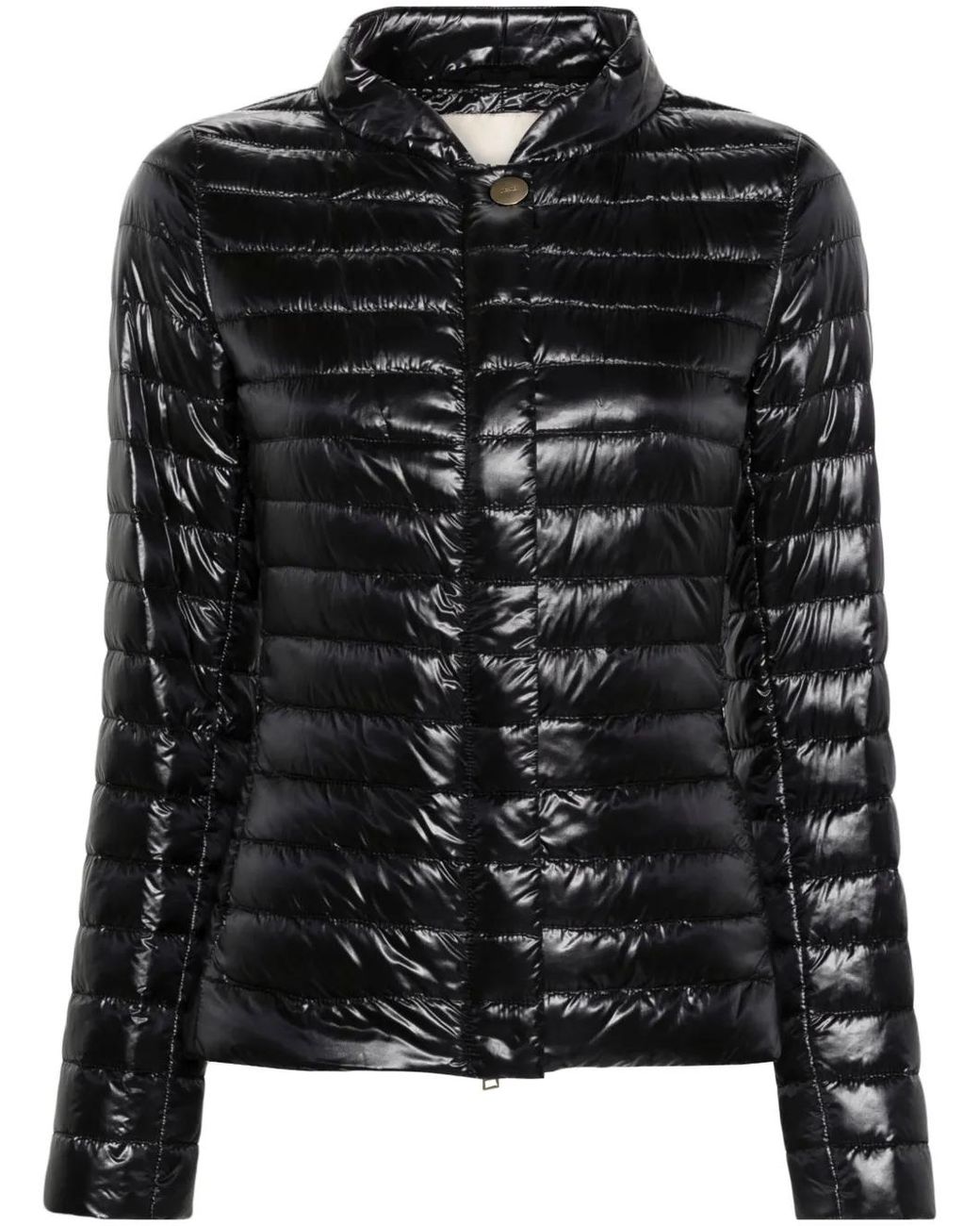 Herno Black Nylon Short Down Jacket
