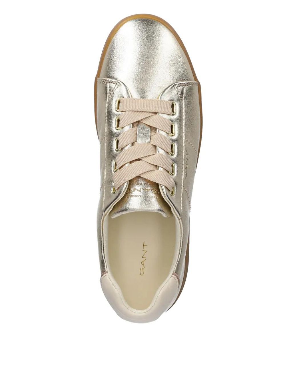 Gant White Ribbon Lace-Up Sneakers