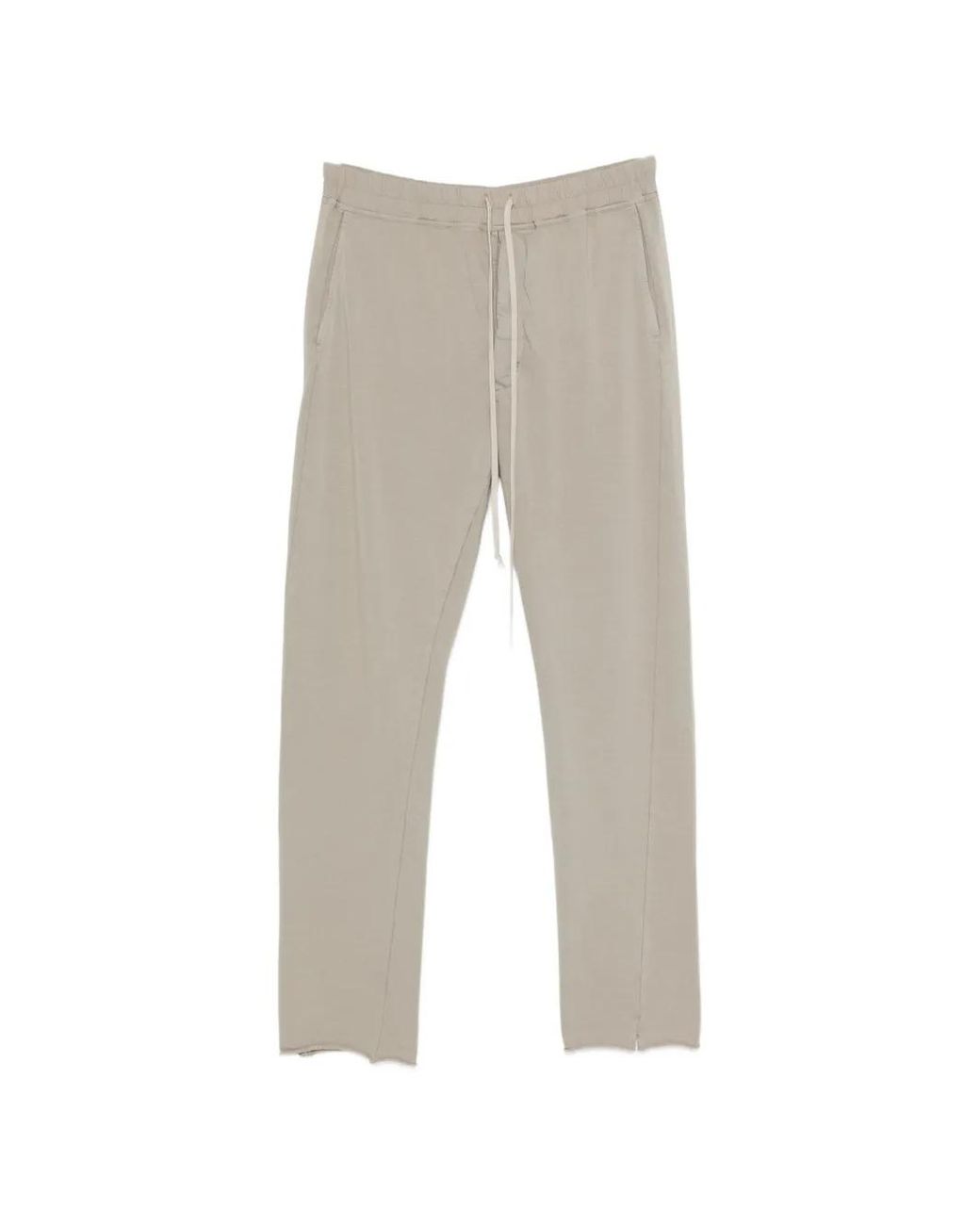 Rick Owens Gray Drawstring-Waist Track Pants for men