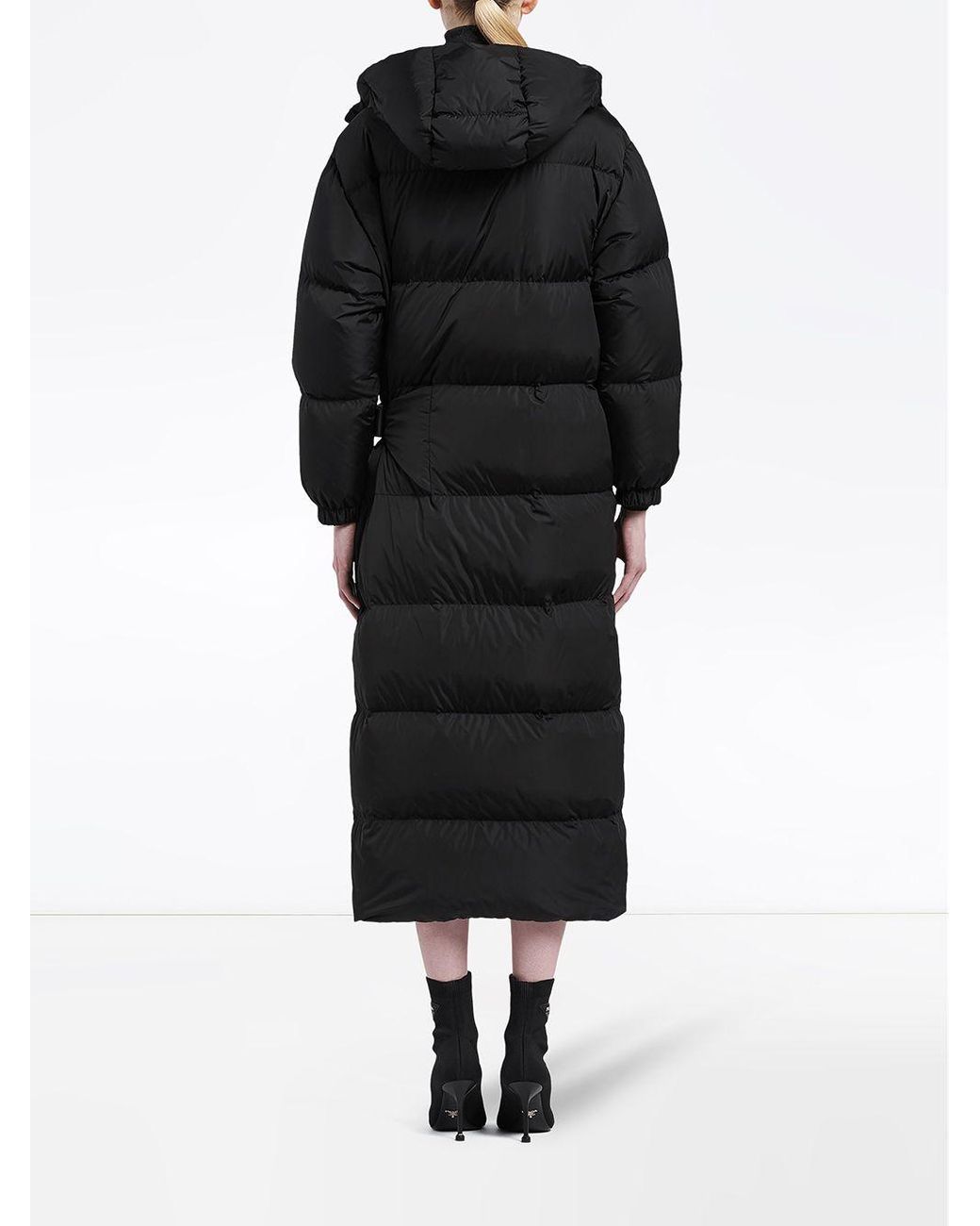 Prada Synthetic Nylon Puffer Coat in 