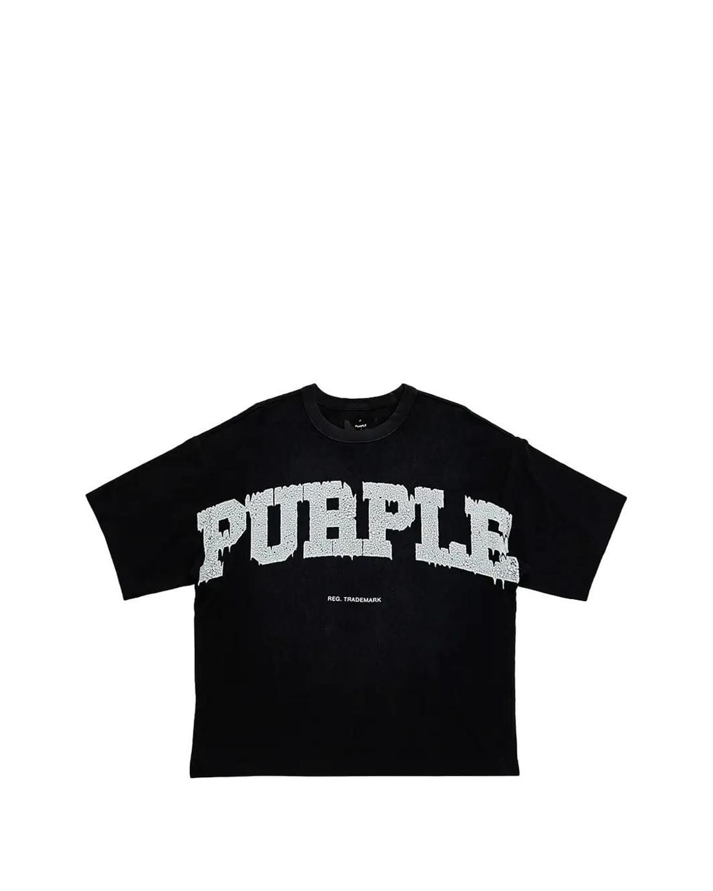Purple Brand Black Logo-Print Jersey T-Shirt for men