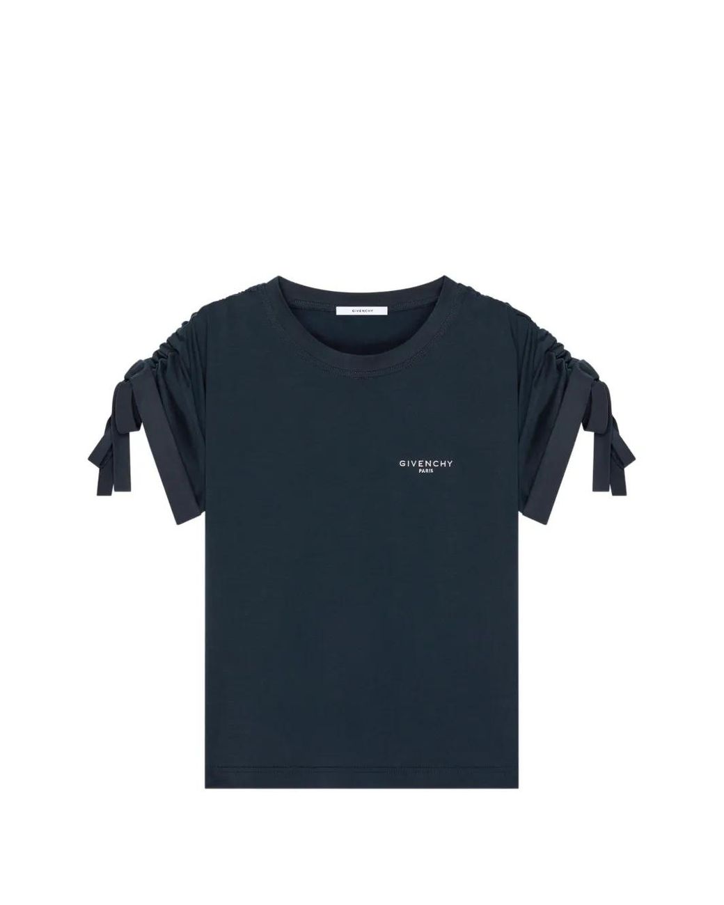 Givenchy Blue Cotton Ribbon T-Shirt