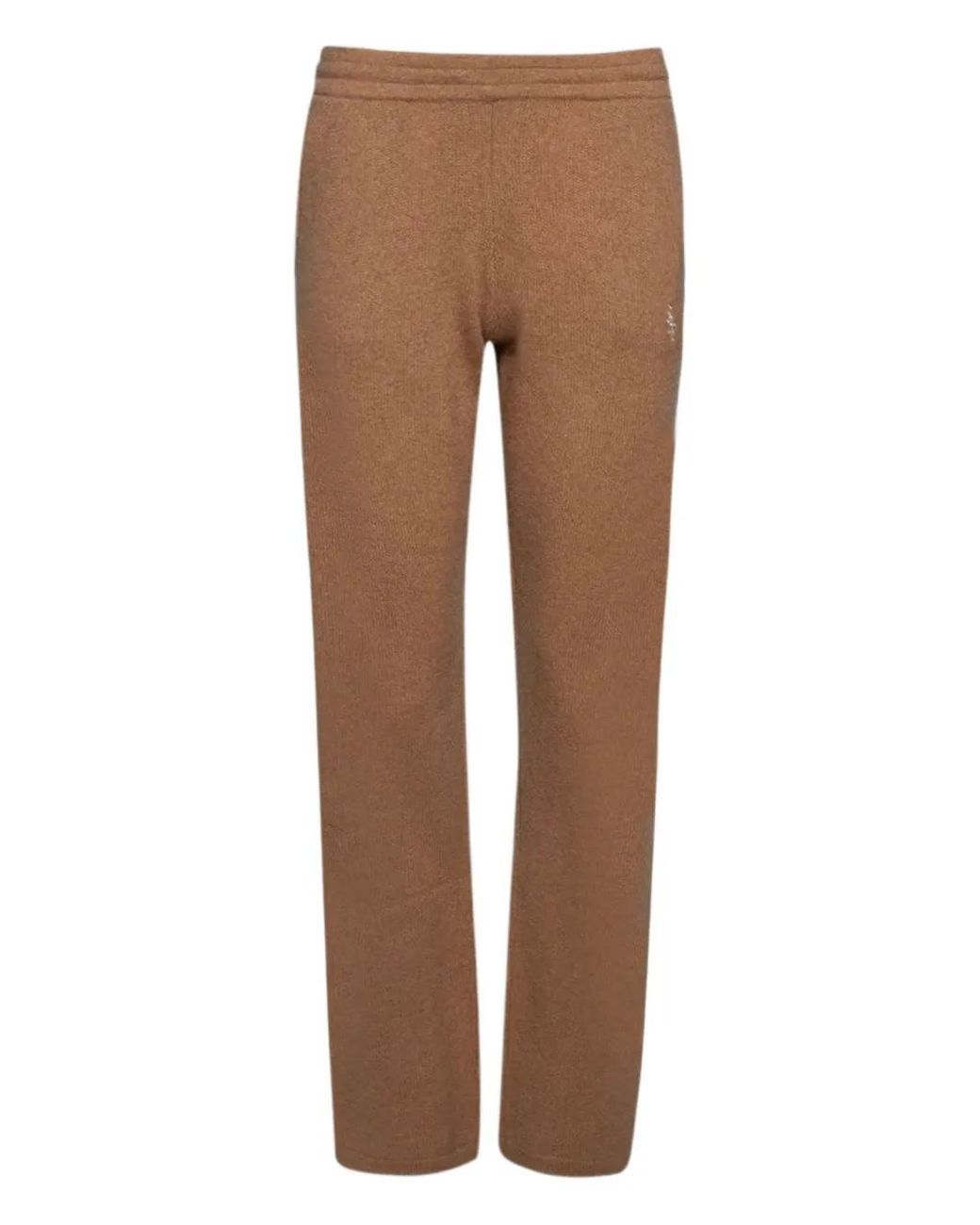 Sporty & Rich Brown Cashmere Elastic-Waist Trousers