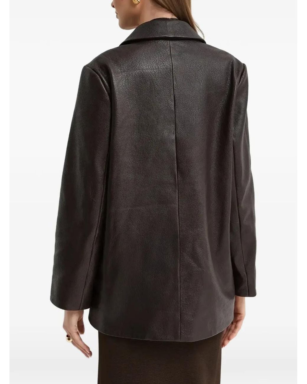Nour Hammour Black Opus Leather Jacket