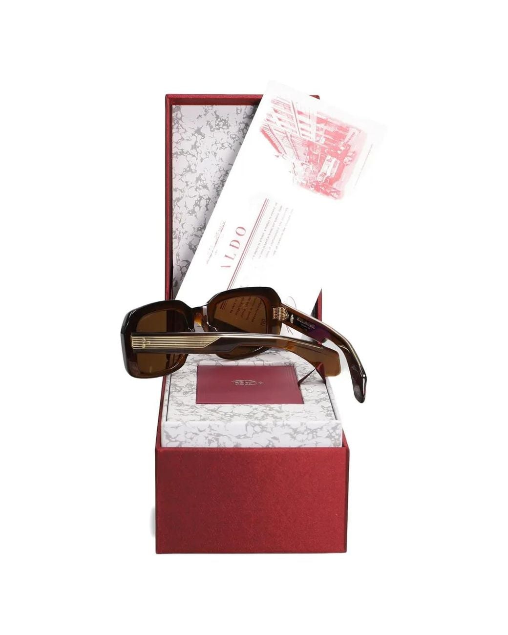 Jacques Marie Mage Brown Medium Aldo Rectangle-Frame Sunglasses