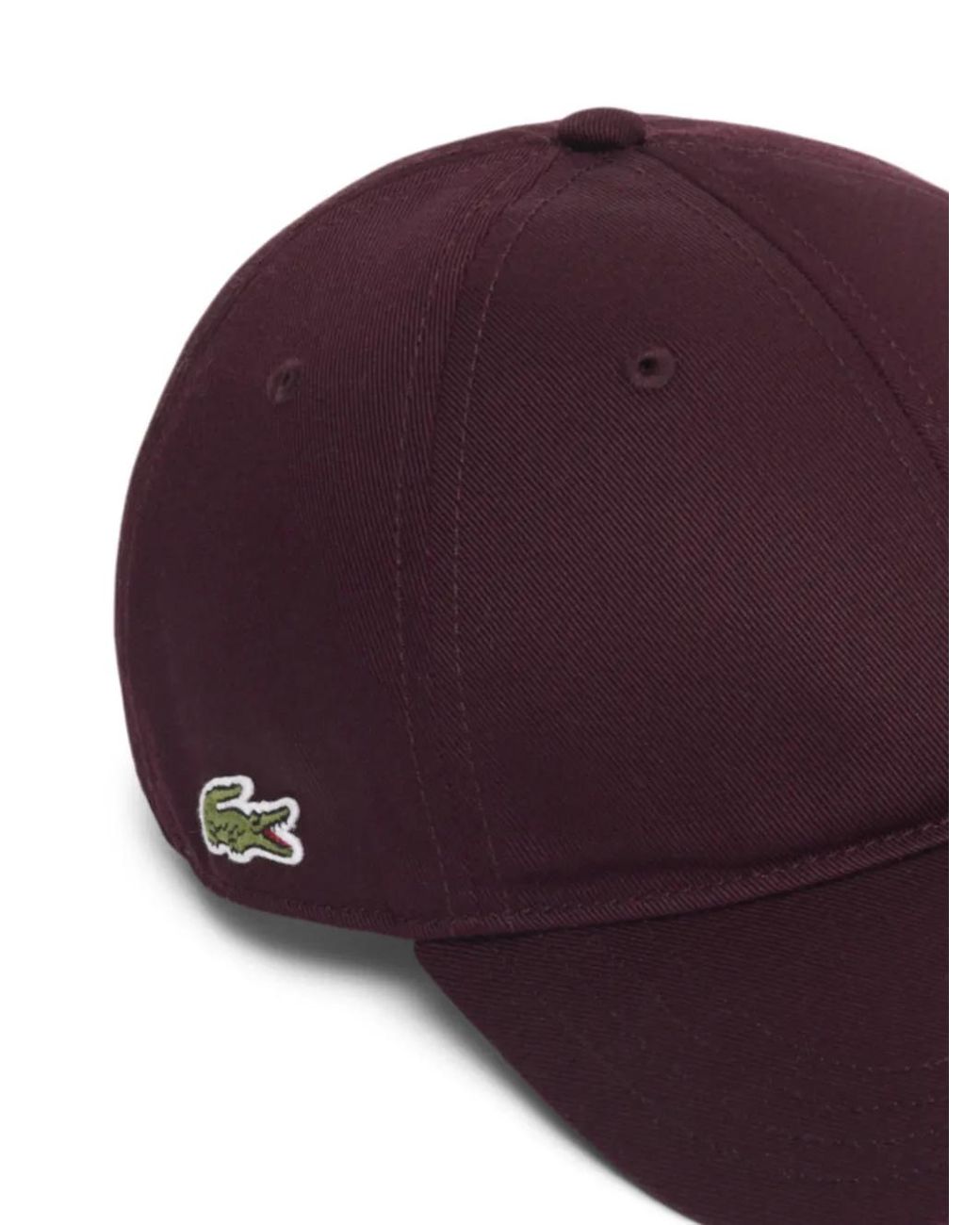 Lacoste Purple Logo-Patch Baseball Cap for men
