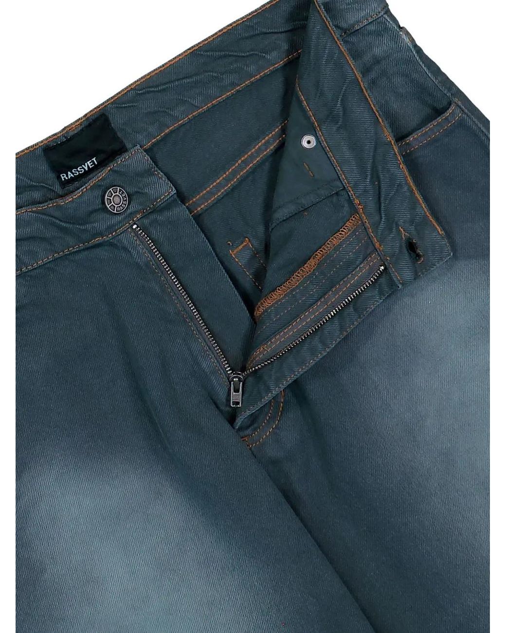 Rassvet (PACCBET) Blue Sun-Dyed Baggy Jeans for men