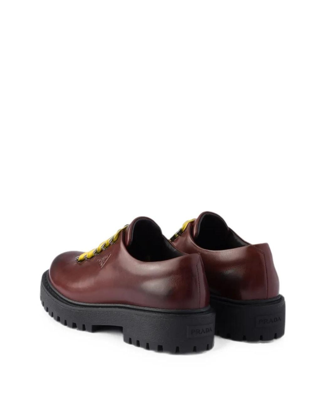 Prada Aged Sneakers in Brown für Herren
