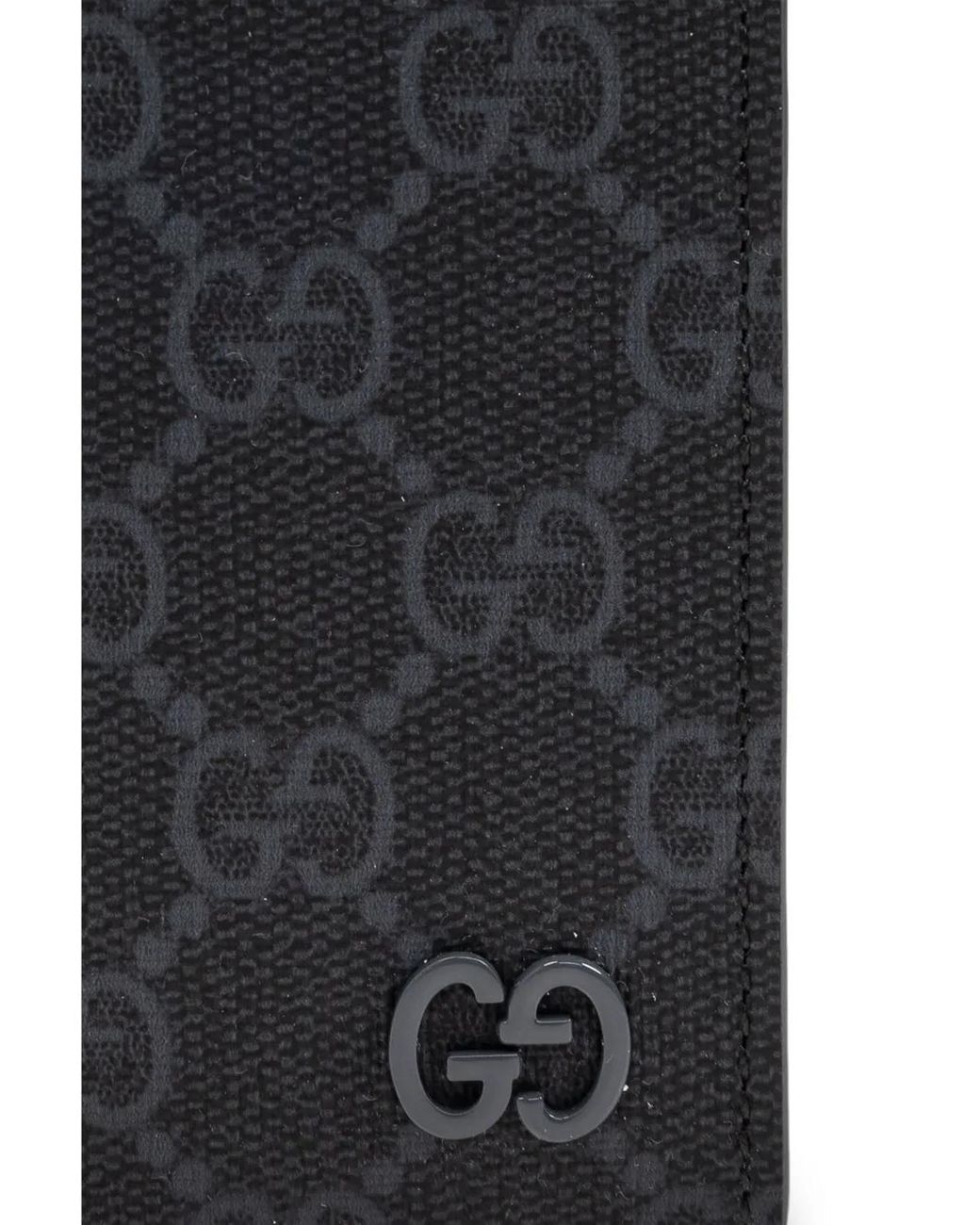 Gucci Black Gg Logo Cardholder for men