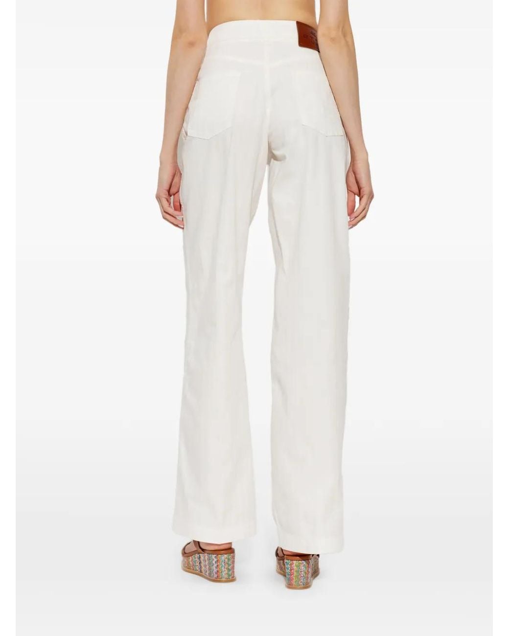 Etro White Jean À Coupe Ample