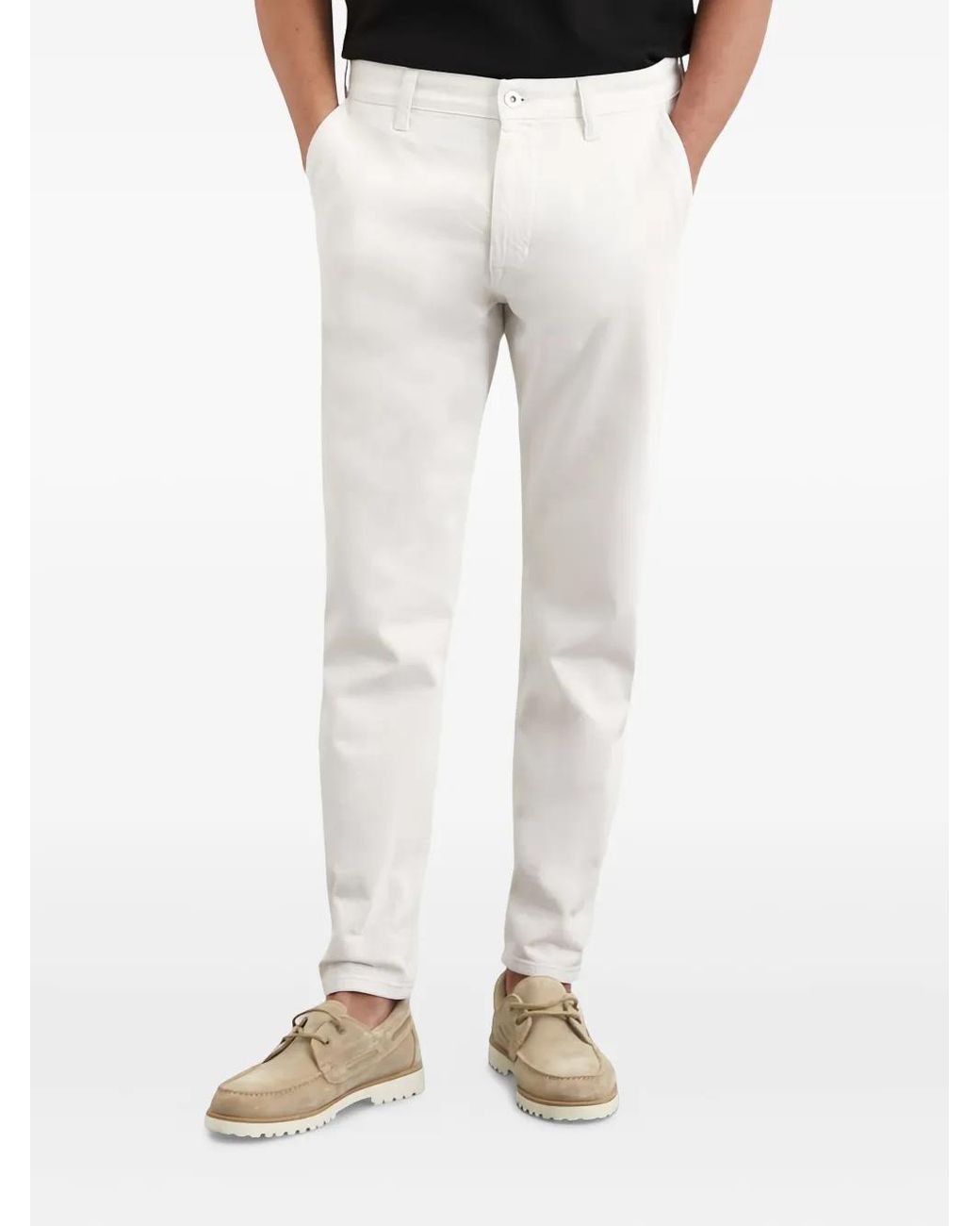 Marc O' Polo White Logo-Patch Jeans for men