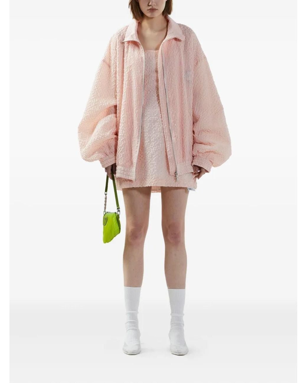 Gcds Pink Vichy Jacket