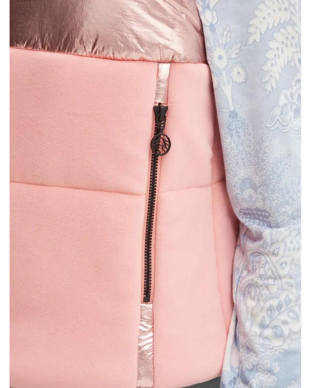 Sportalm Pink Metallic-Effect Padded Gilet