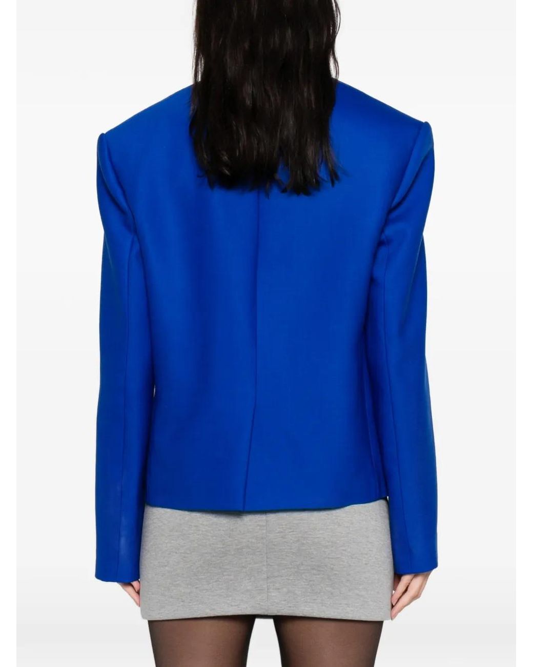 David Koma Blue Double-Breasted Jacket