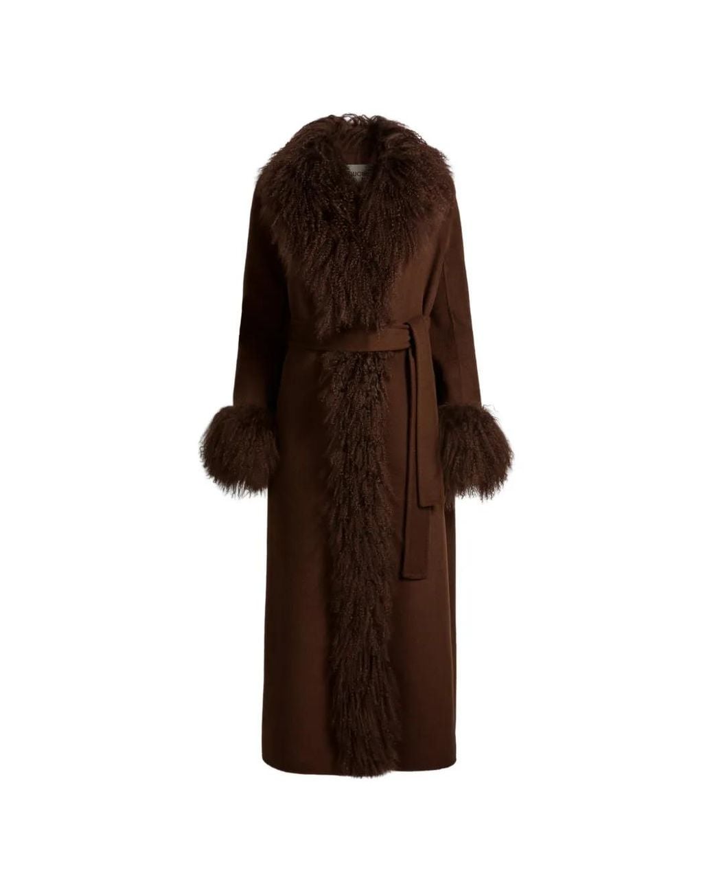 DUCIE Brown Lola Wool Coat