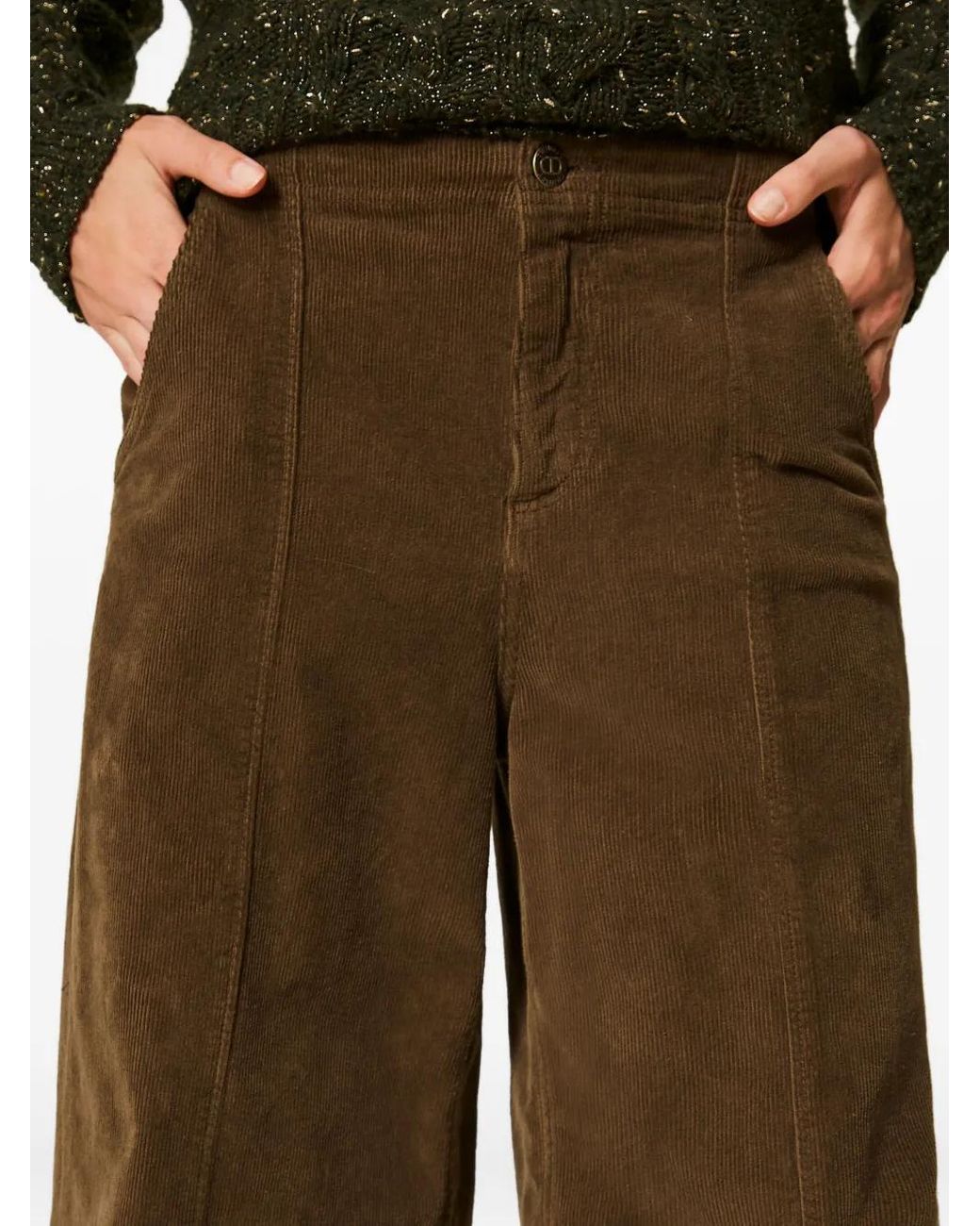 Twinset Green Corduroy Trousers