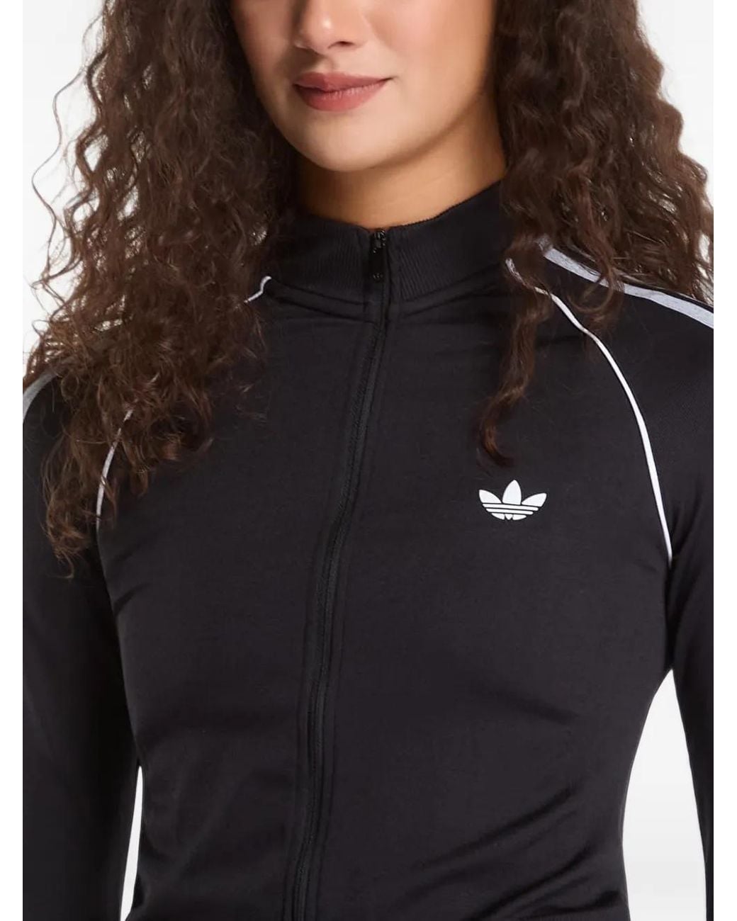 Adidas Black Essentials 3 Stripes Seamless Tracktop