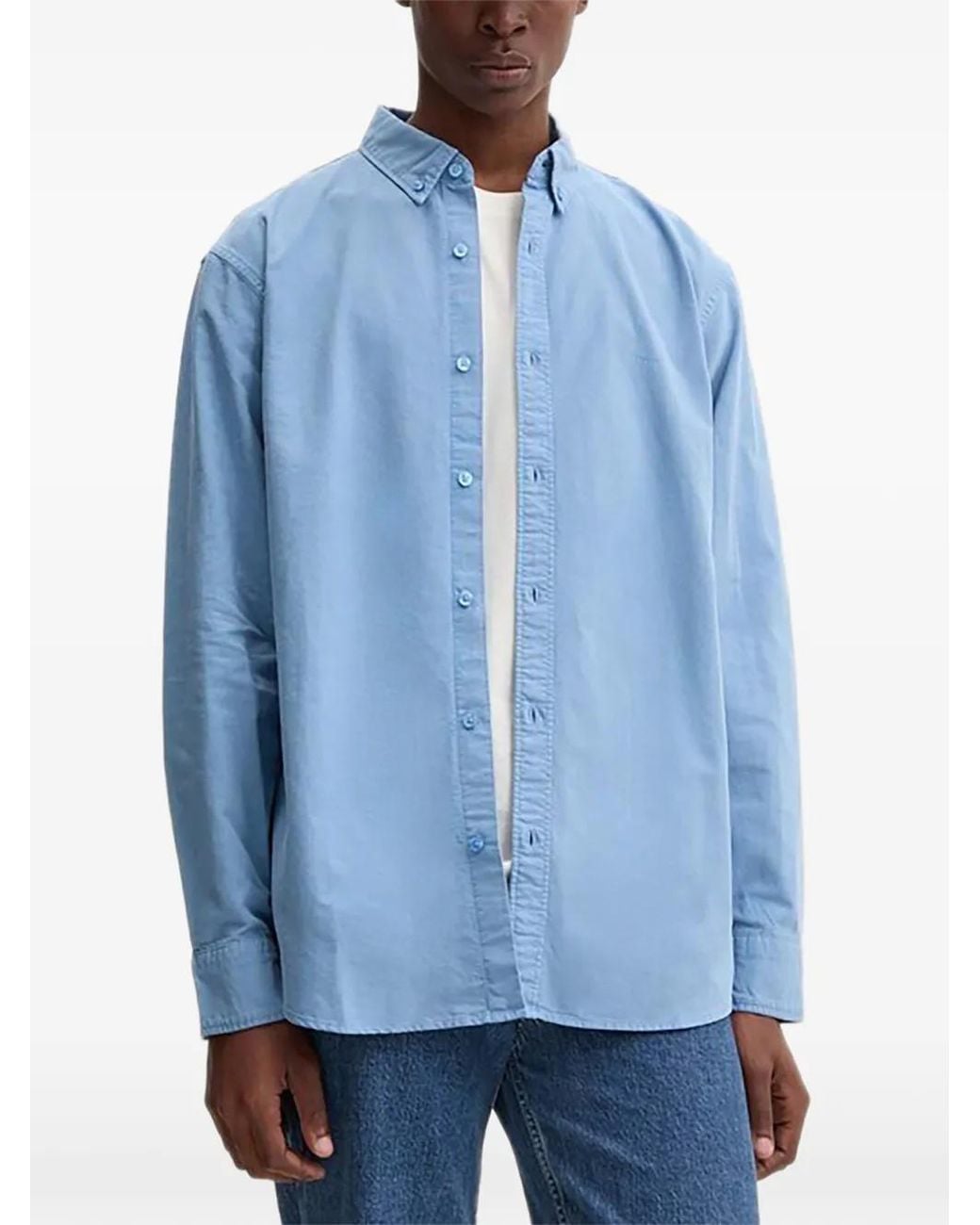 Levi's Blue Button-Front Shirt for men