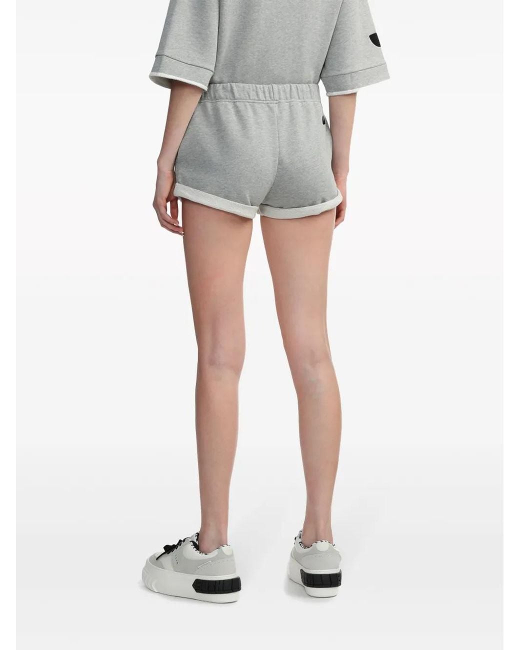 IRO Gray Emmy Organic-Cotton Mini Shorts