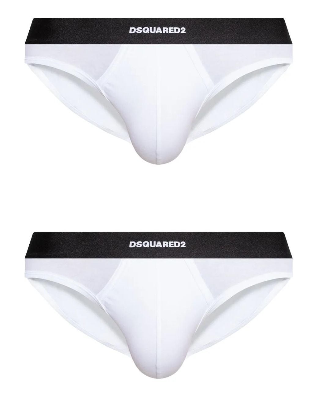 DSquared² Twee Slips Met Logoband in het White voor heren