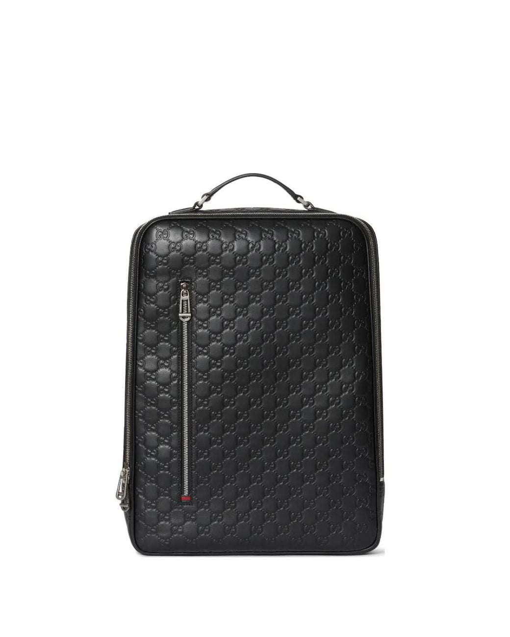 Gucci Black Gg Emblem Backpack for men