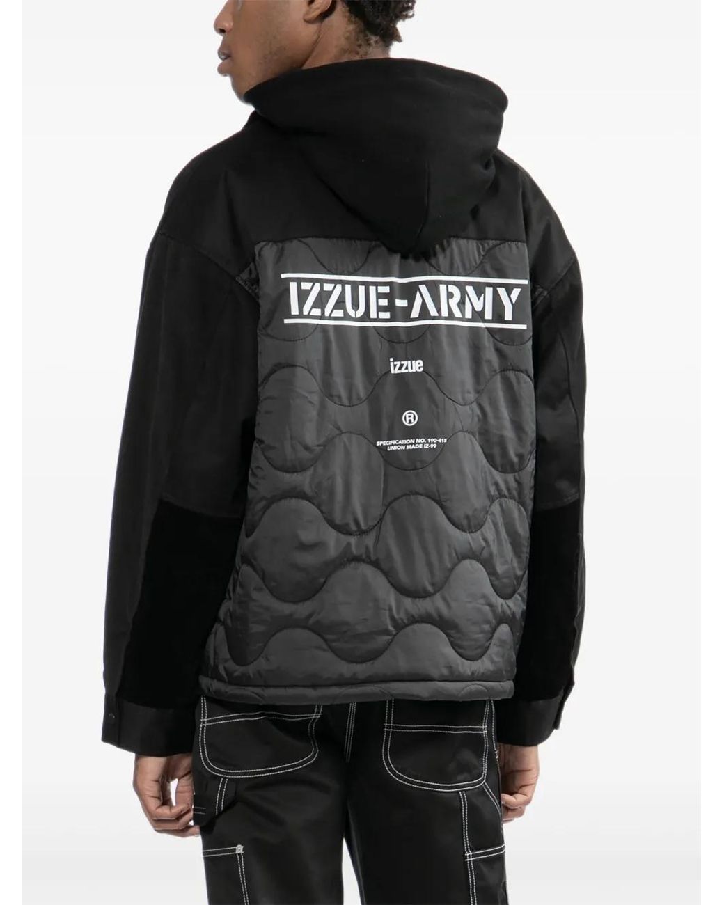 Izzue Jacke Mit Logo-Patch in Black für Herren