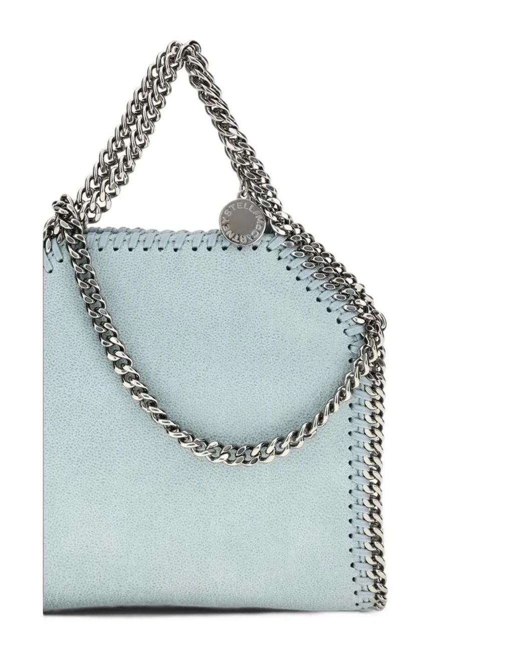 Stella McCartney Blue Falabella Tiny Shoulder Bag