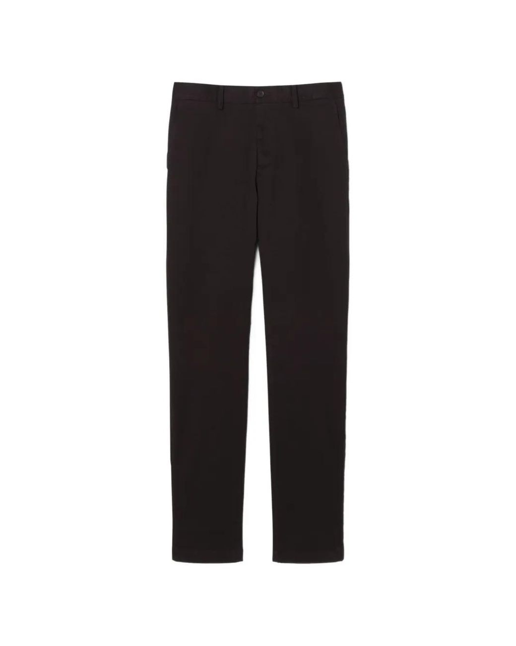 Lacoste Black Pantalon Chino Boutonné for men