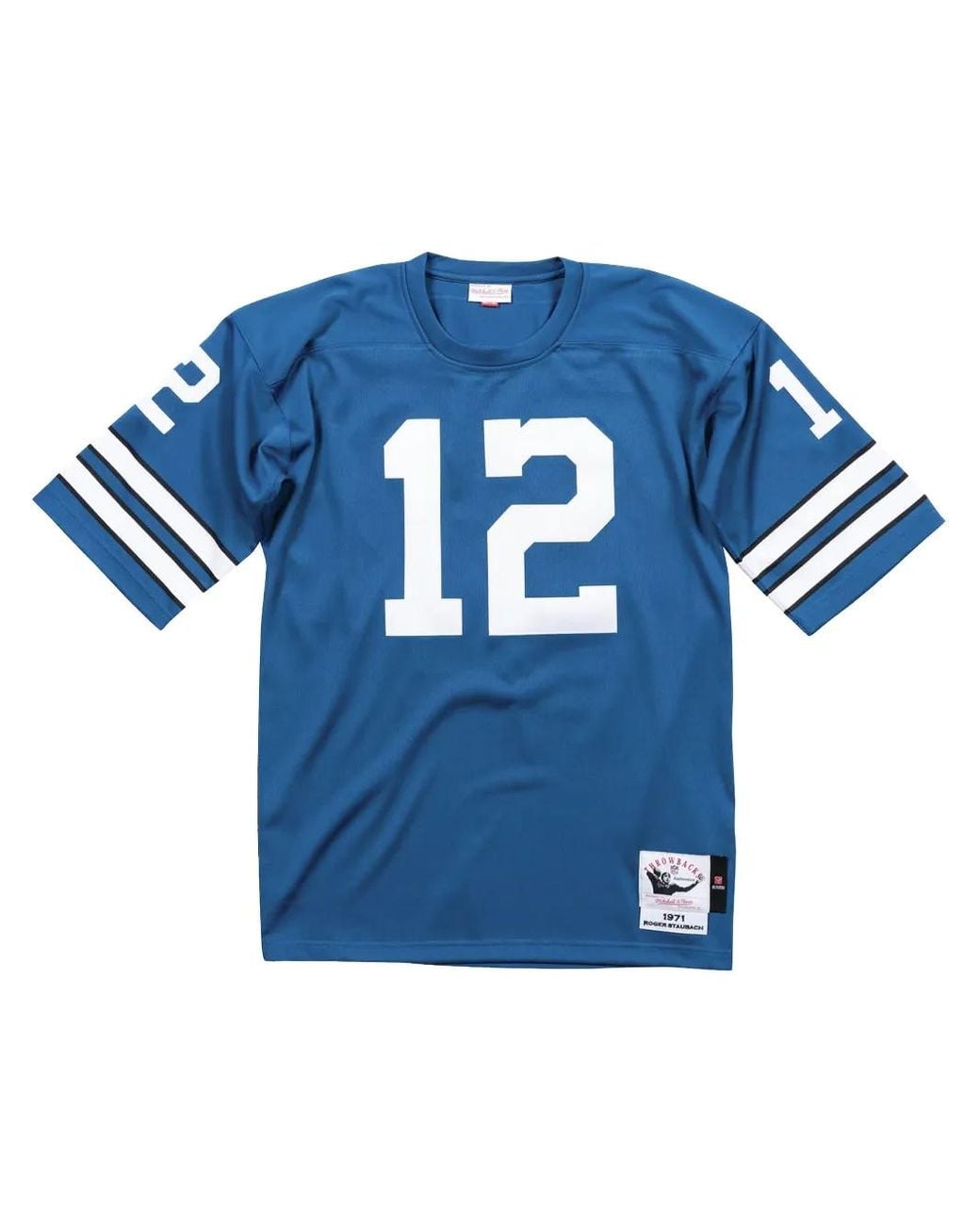 Mitchell & Ness Blue Dallas Cowboys 1971 Roger Staubach Authentic Jersey for men