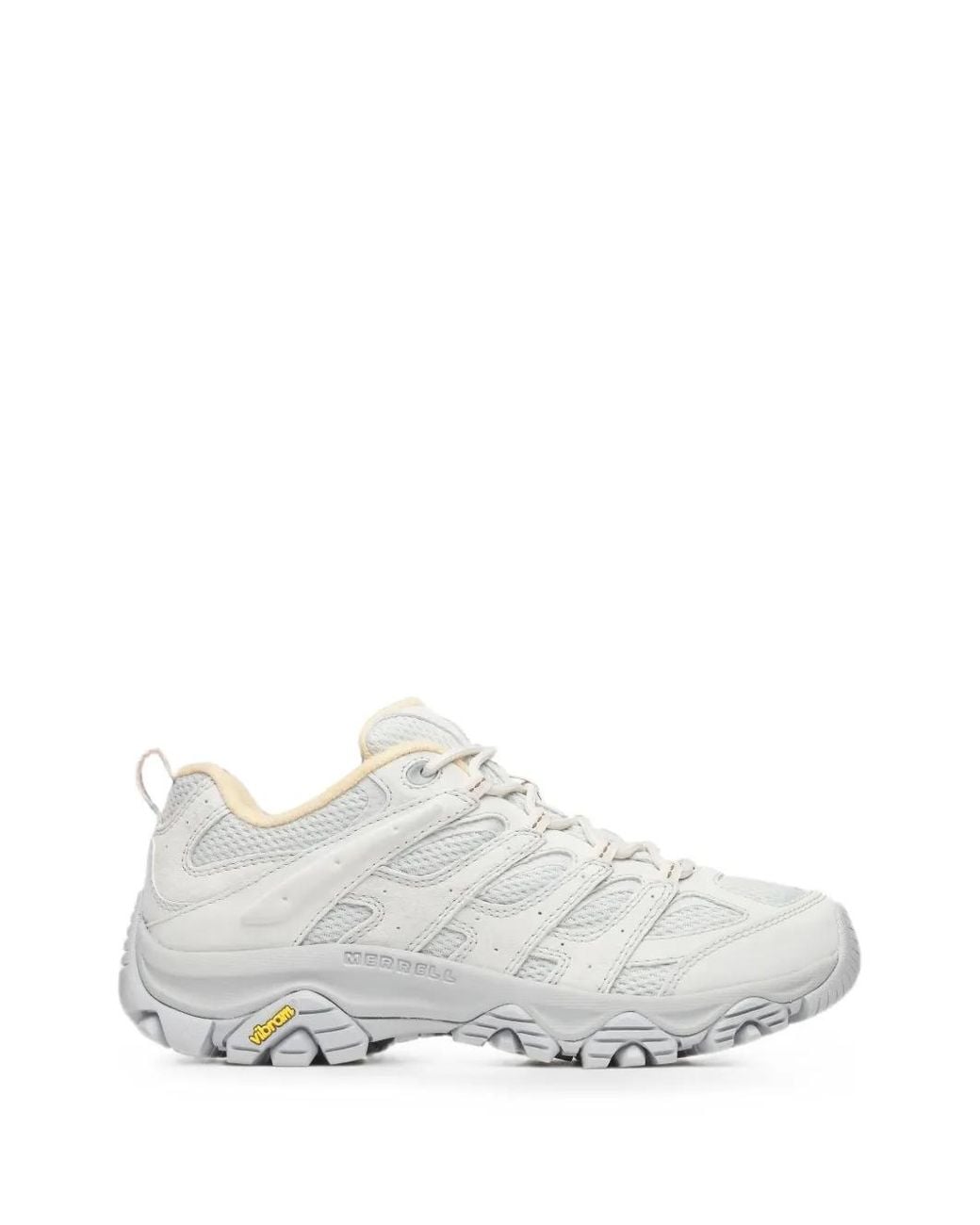 Merrell White Moab 3 Lace-Up Sneakers