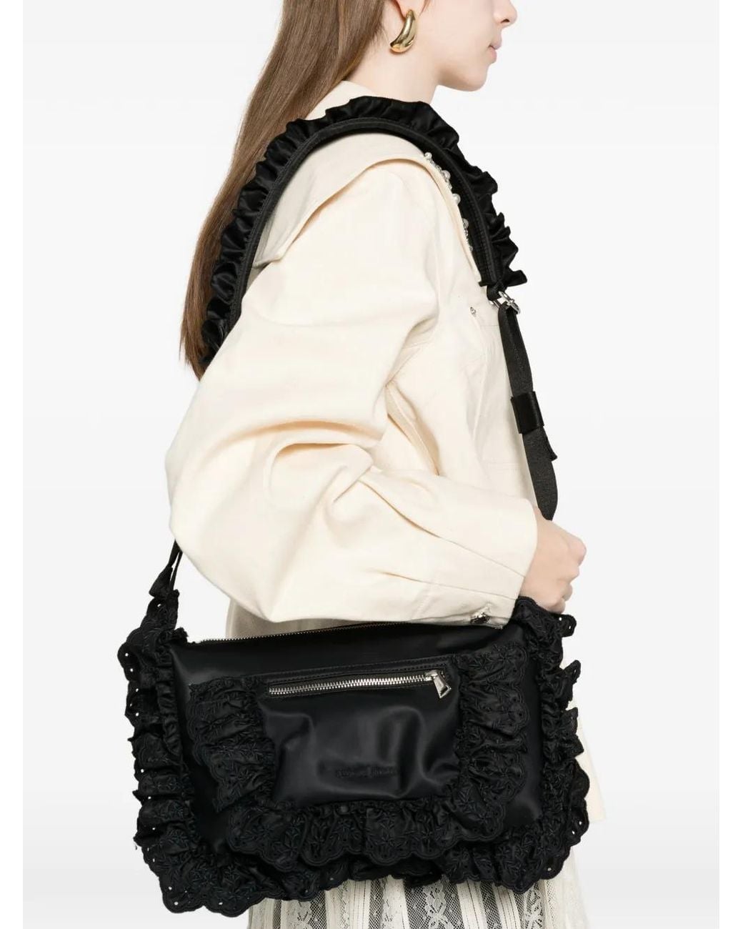 Simone Rocha Black Pillowcase Shoulder Bag