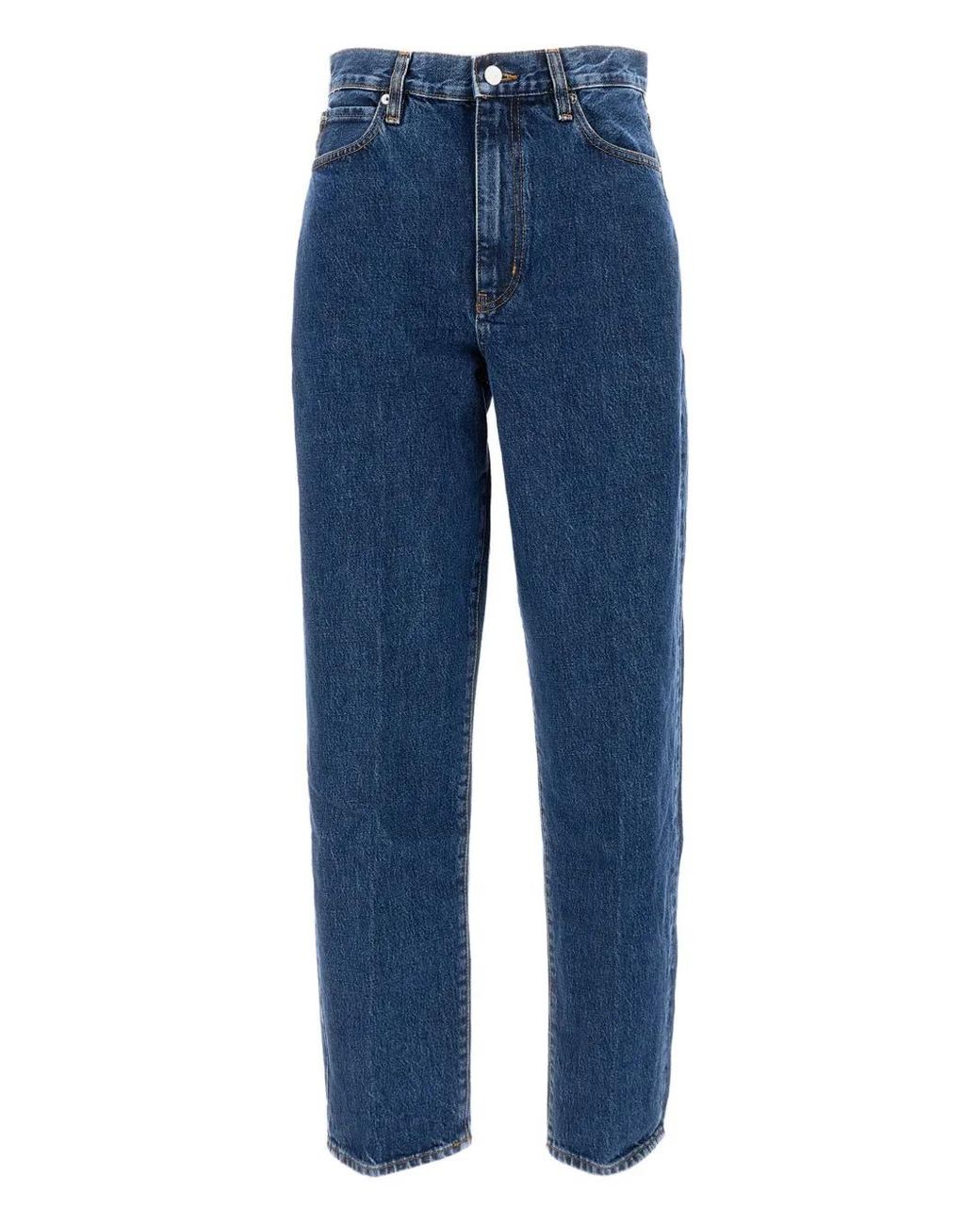FRAME Blue Pantalon En Coton
