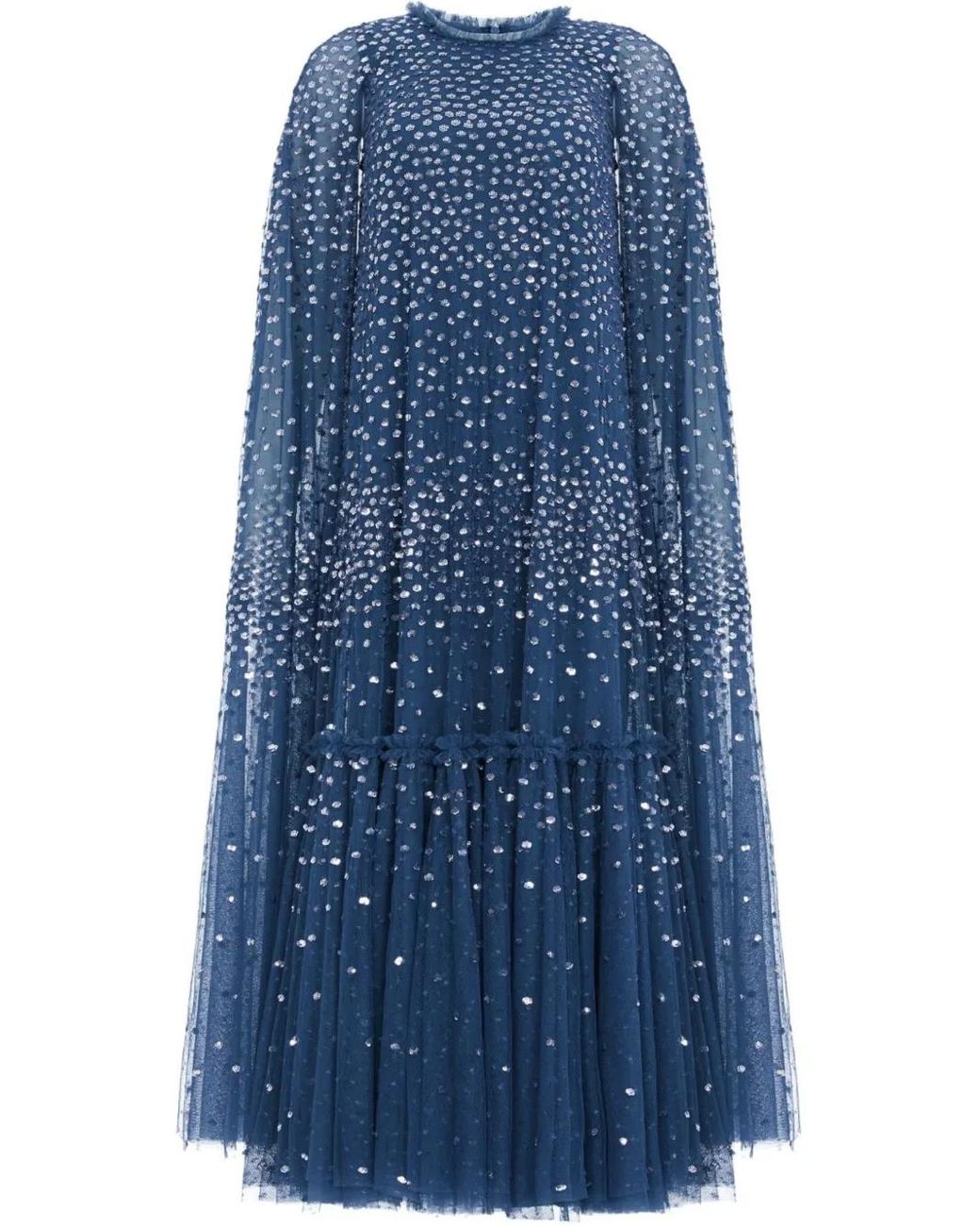 TealBlue Thread Work Gown