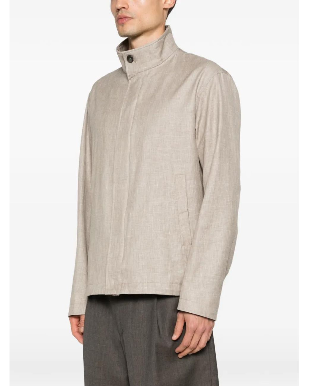 Herno Natural Button Jacket for men