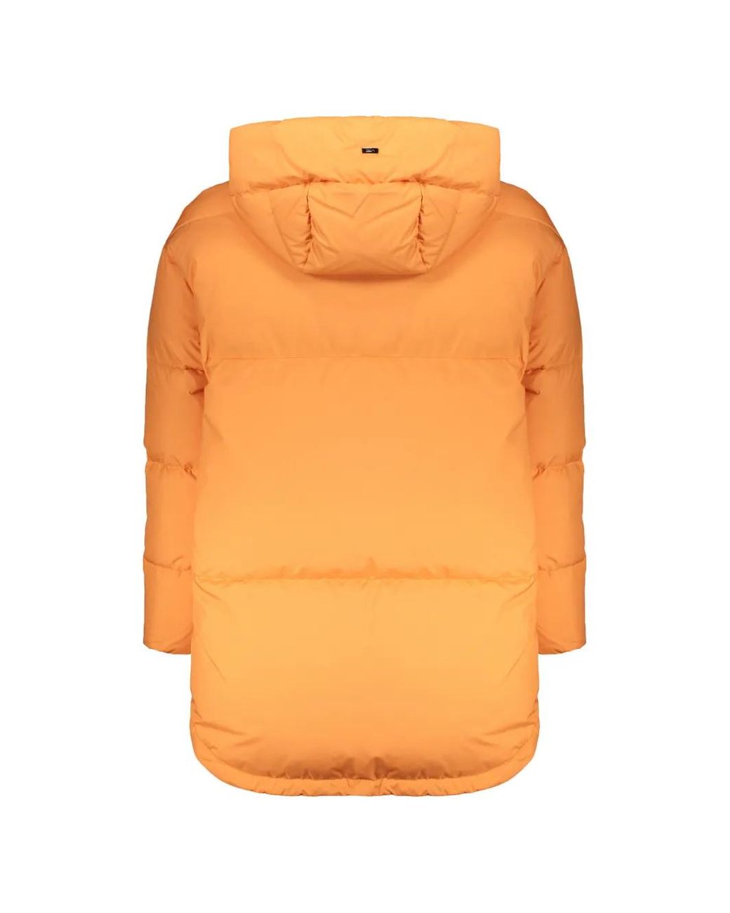 Herno Orange Veste Matelassée À Capuche