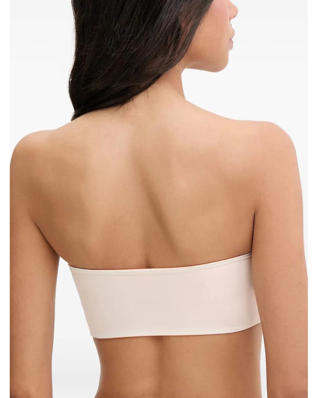 Bondeye Orange Ora Twist-Front Bandeau Bikini Top