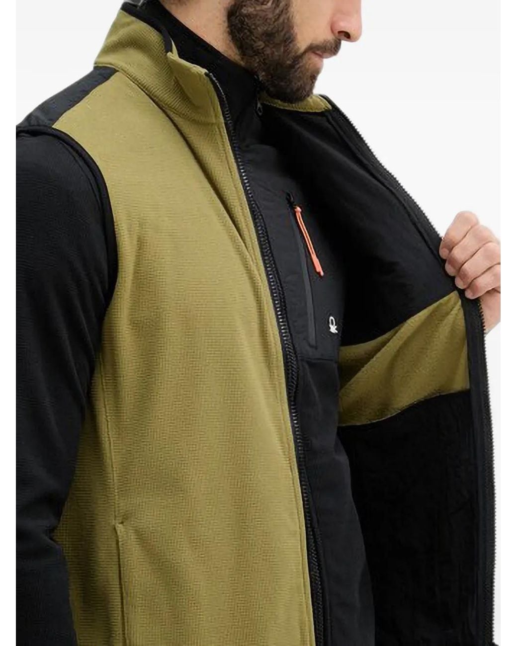 Chaleco Polartec Con Cremallera Benetton de hombre de color Green
