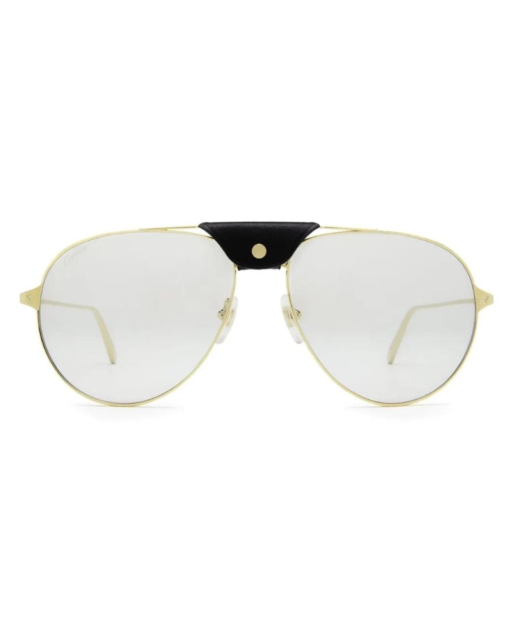 Cartier Metallic Santos De Cartier Sunglasses