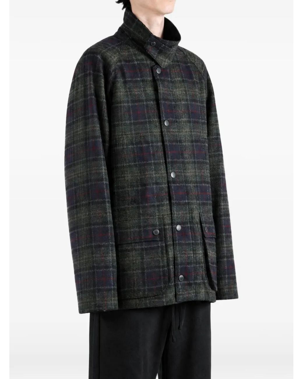 Barbour Black Bedale Wool Jacket for men
