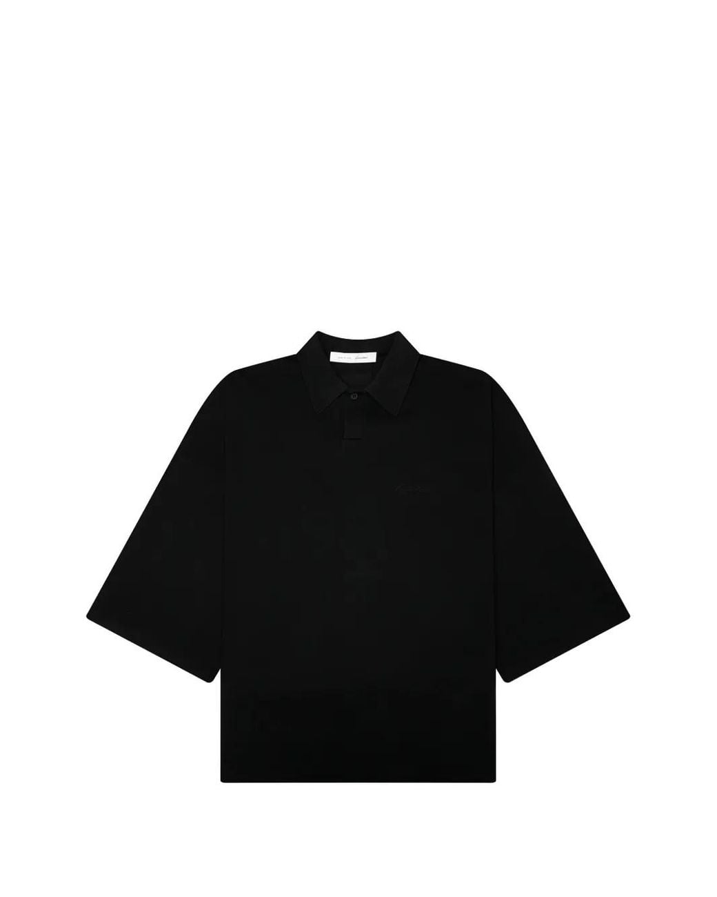 Fear Of God Black Signature 90S Cropped Polo Shirt for men
