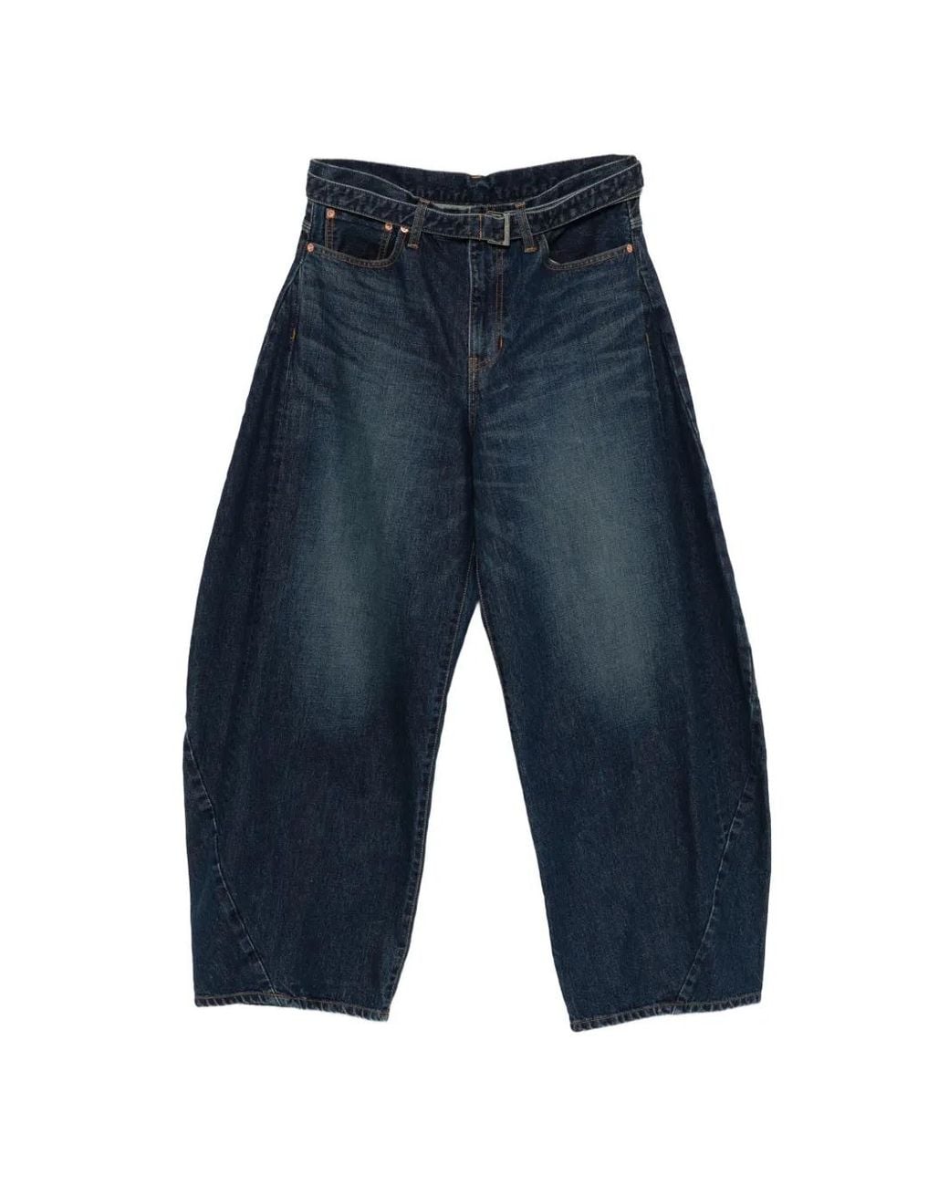 Sacai Blue Belted Jeans for men