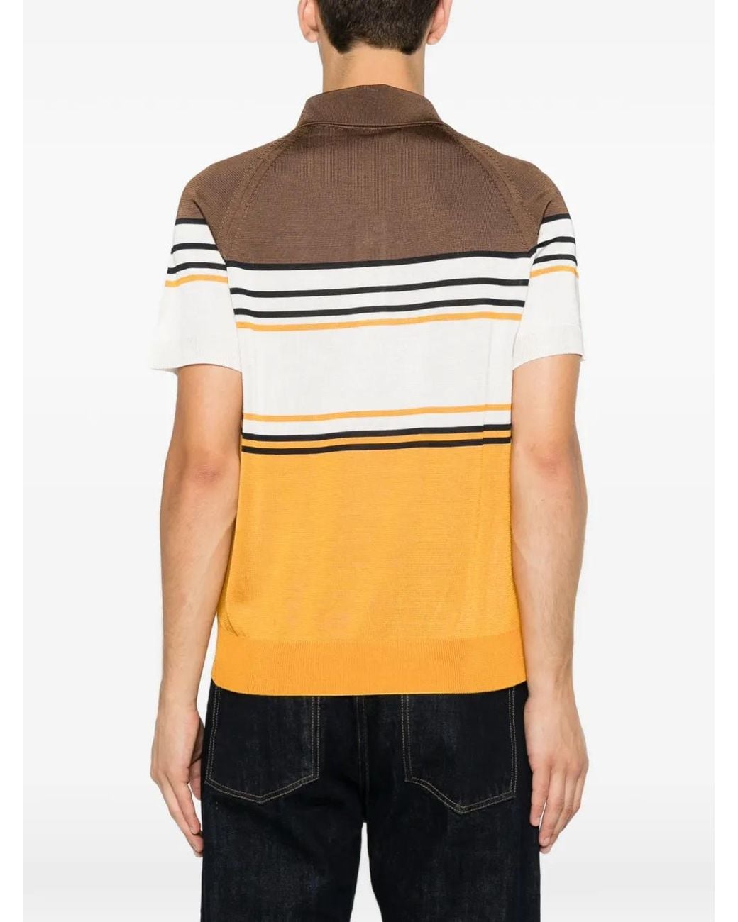 Fendi Orange Polo Shirt for men