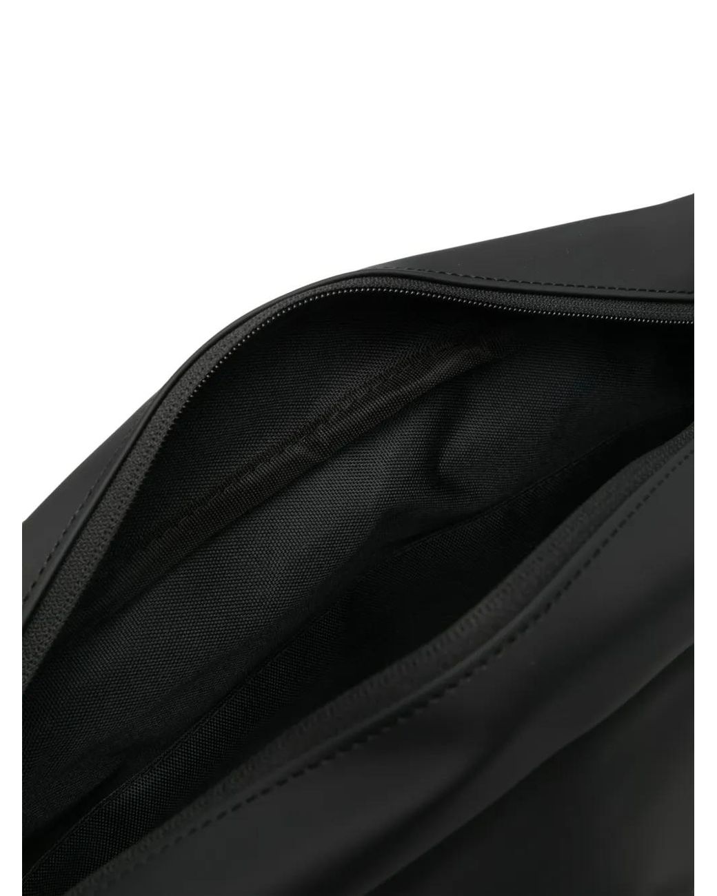 Rains Black Foldover-Top Laptop Bag