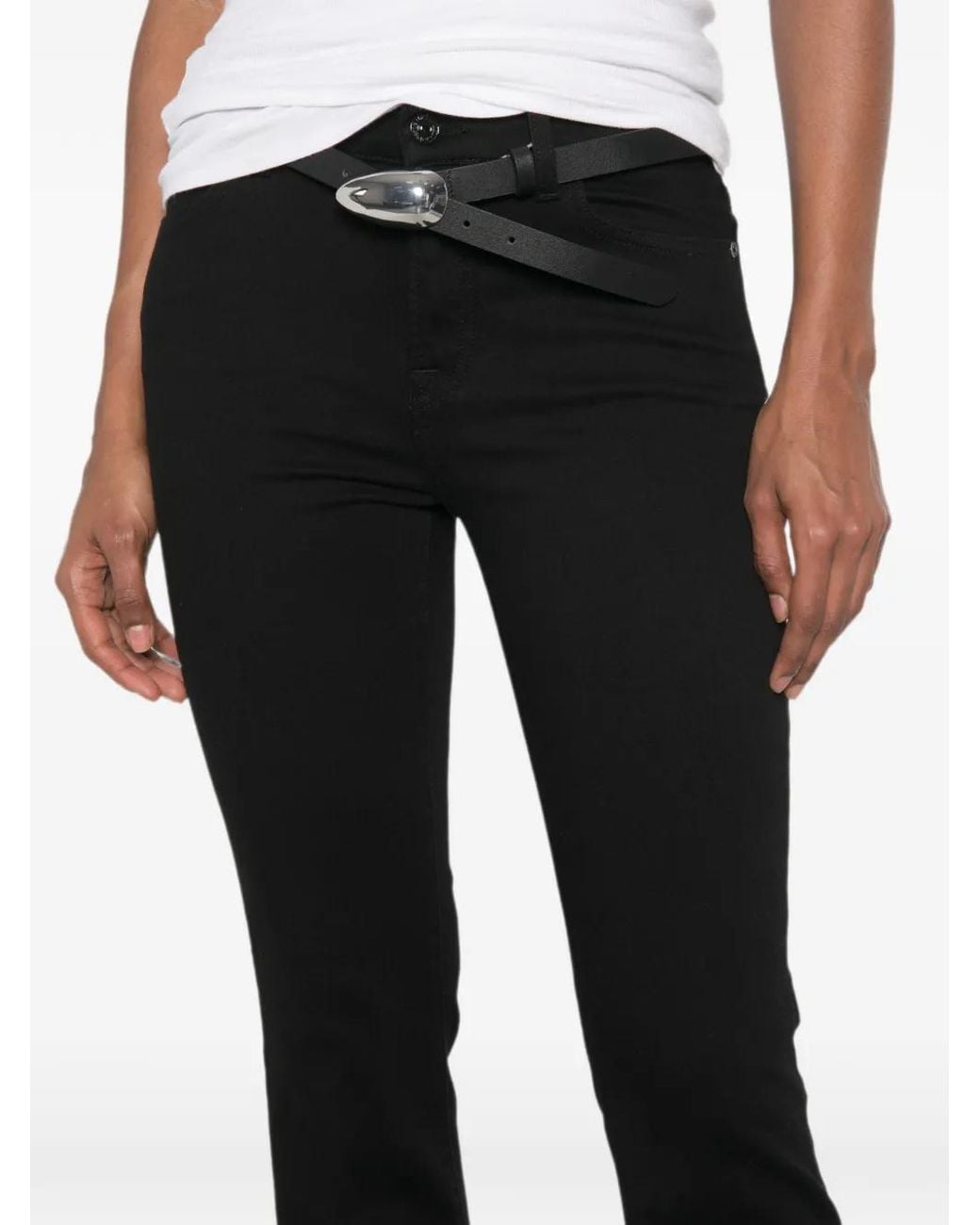 Seven7 Black Slim Illusion Bootcut Jeans