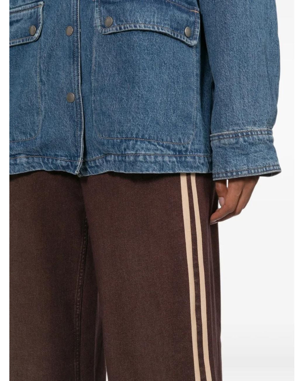 Rag & Bone Brown Side-Stripe Trousers