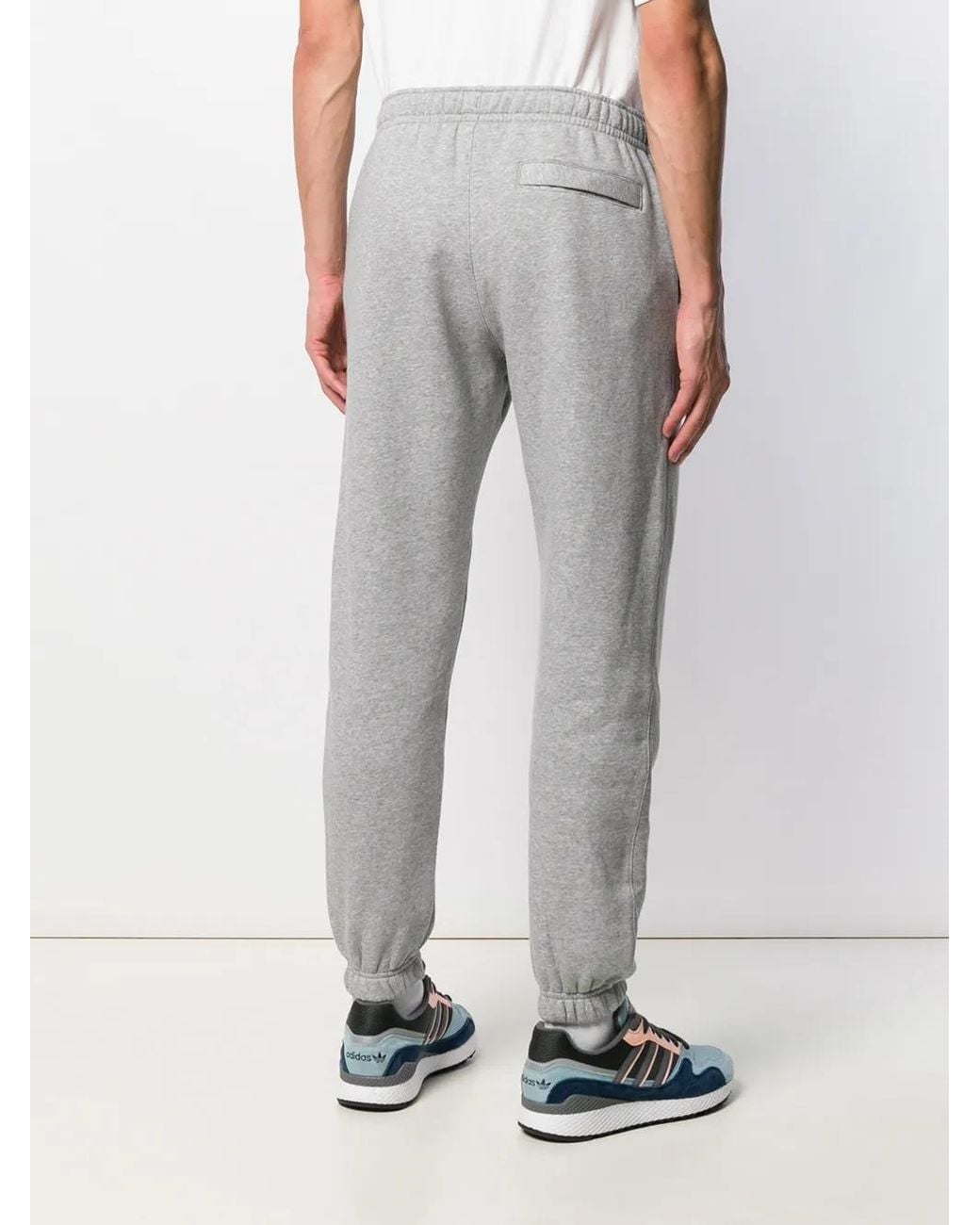 Nike Gray Sportswear Club Fleece Track Trousers for men