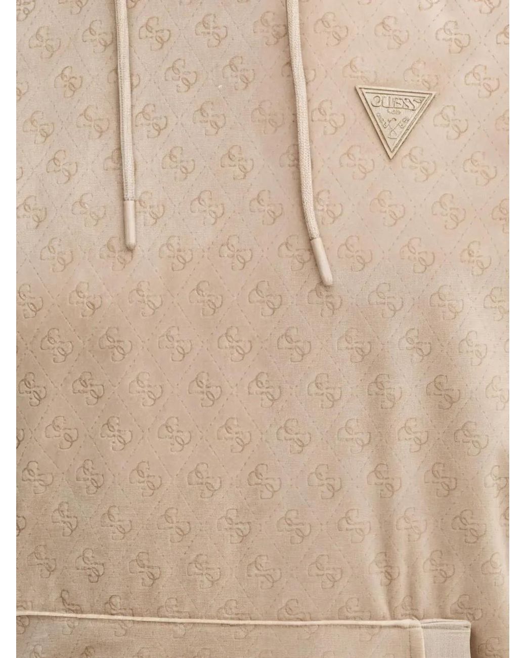Guess Natural Monogram-Pattern Hoodie for men