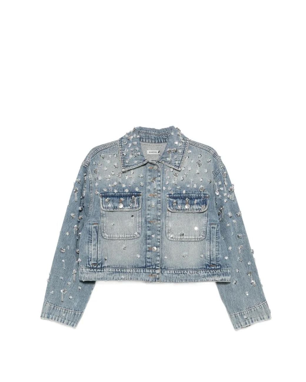Jonathan Simkhai Blue Veste Hollywood À Ornements