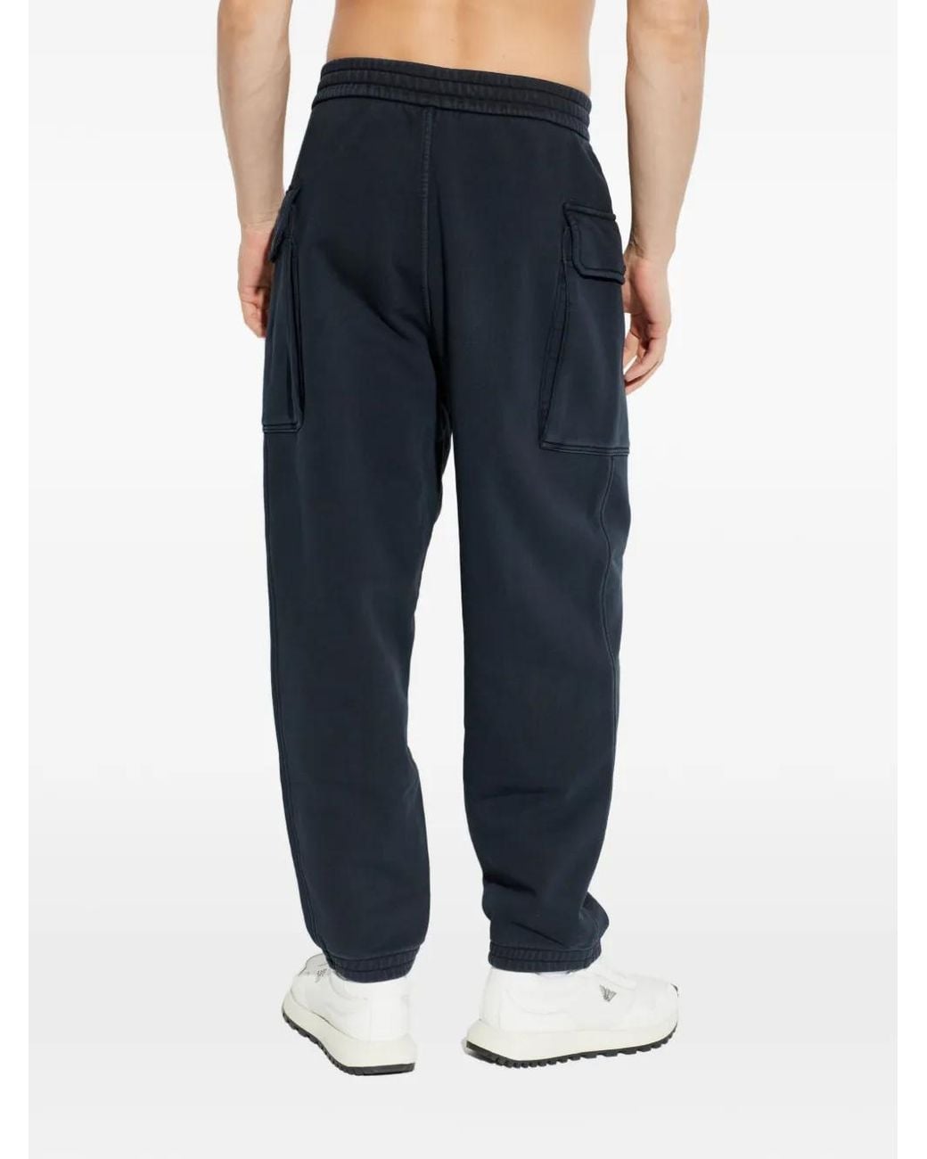 Emporio Armani Blue Cargo Trousers for men